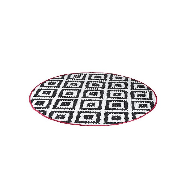 Tapis Falconwood noir et blanc - Ø200cm Tapis Falconwood noir et blanc - Ø200cm