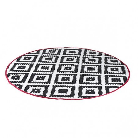 Tapis Falconwood noir et blanc - Ø200cm
