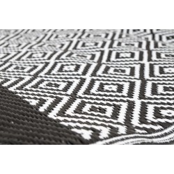 Tapis Kingston - noir et blanc - 120x180cm