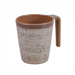 Mugs Halo - Mélamine - beige - Ø8.5cm - 4 pièces