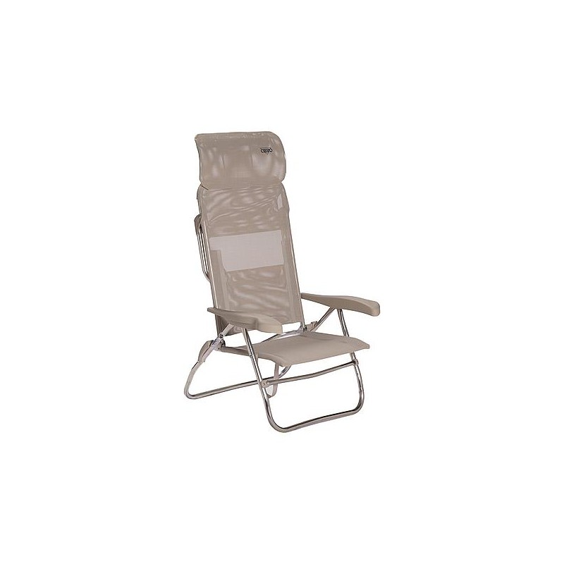 Fauteuil de plage avec appuie-tête Crespo - Compact