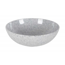 VAISSELLE SOLID - MELAMINE - 16 PCS - GRIS