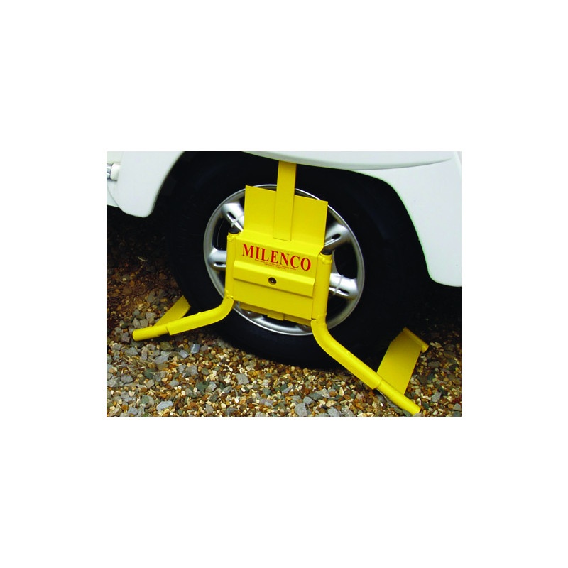MILENCO Sabot de roue compact C pour caravane et remorque.