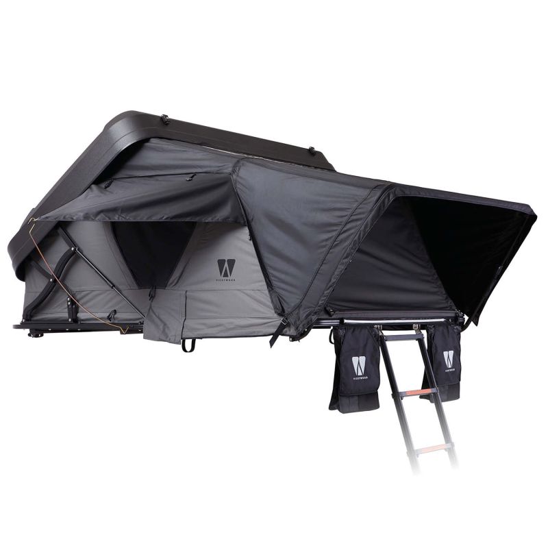 tente de toit grise mighty oak 190 hybride 3 personnes