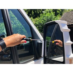 Coque protection rétroviseur Sprinter Noir x2 - M7054
