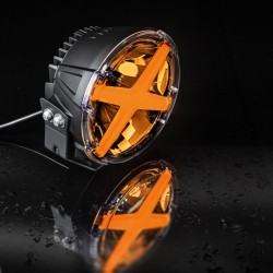 PHARE LED X-TYPE 7" CROIX ORANGE