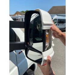 Coque protection rétroviseur bras long Ducato blanc jusqu'à 2024 x 2 - M4268