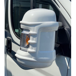 Coque protection rétroviseur bras long Ducato blanc jusqu'à 2024 x 2 - M4268