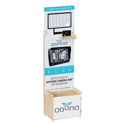 PLV PRESENTOIR BOIS 360° ODONA