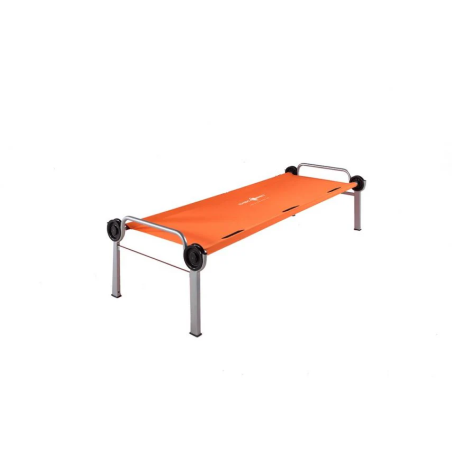 LIT DISC BED 70 ORANGE – Lit de camp robuste et confortable pour le camping et les urgences