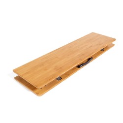 Table de Camping VICKYWOOD Bambou - Robuste et Légère pour Camping et Pique-niques