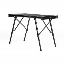 Table de Camping VICKYWOOD Alu Ultralight Noir - Pliable et Réglable en Hauteur