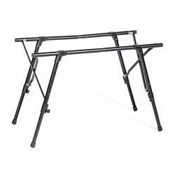 Table de Camping VICKYWOOD Alu Ultralight Noir - Pliable et Réglable en Hauteur