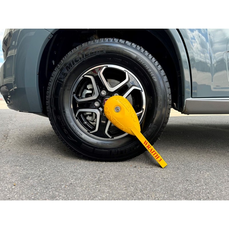 SABOT DE ROUE WRAITH 3 - CAMPING CAR - M7306 | Sécurité renforcée pour Fiat Ducato, Peugeot Boxer, Citroën Relay
