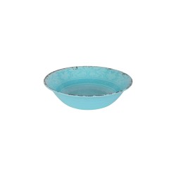 BOL STONE LINE - MELAMINE - Ø 19CM - 1 PC (Turquoise / Azur / Sable) - Gimex