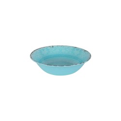 BOL STONE LINE - MELAMINE - Ø 19CM - 1 PC (Turquoise / Azur / Sable) - Gimex