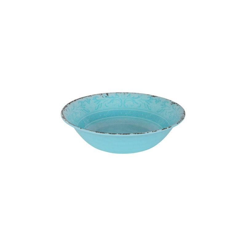 BOL STONE LINE - MELAMINE - Ø 19CM - 1 PC (Turquoise / Azur / Sable) - Gimex