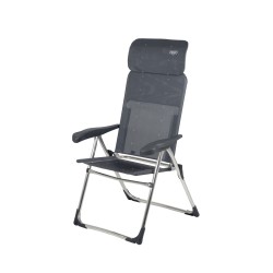 Fauteuil Classic Compact avec Appui-tête Crespo Plat Gris - Confort et Compacité
