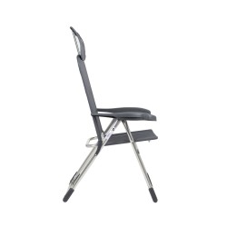 Fauteuil Classic Compact avec Appui-tête Crespo Plat Gris - Confort et Compacité