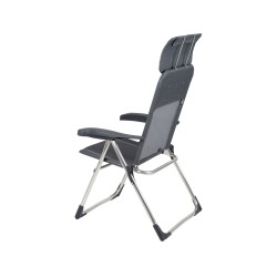 Fauteuil Classic Compact avec Appui-tête Crespo Plat Gris - Confort et Compacité