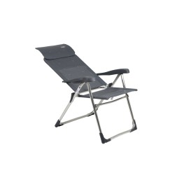 Fauteuil Classic Compact avec Appui-tête Crespo Plat Gris - Confort et Compacité