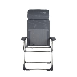 Fauteuil Classic Compact avec Appui-tête Crespo Plat Gris - Confort et Compacité
