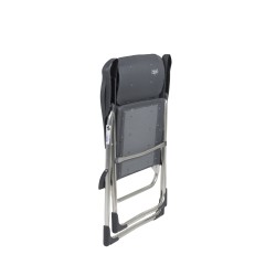 Fauteuil Classic Compact avec Appui-tête Crespo Plat Gris - Confort et Compacité