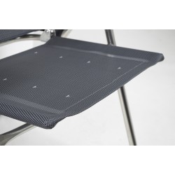 Fauteuil Classic Compact avec Appui-tête Crespo Plat Gris - Confort et Compacité