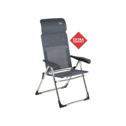 Fauteuil Classic Compact avec Appui-tête Crespo Plat Gris - Confort et Compacité