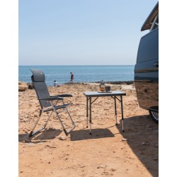 Fauteuil Classic Compact avec Appui-tête Crespo Plat Gris - Confort et Compacité