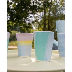 Mug Barfleur - Mélamine - 4 pièces | Design Pastel & Résistant