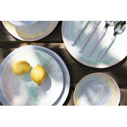 VAISSELLE PASTEL BARFLEUR - MELAMINE - 12 PCS | Résistante et Élégante