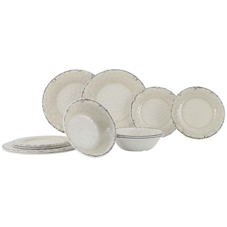 VAISSELLE - STONE LINE - MELAMINE - 12 PCS