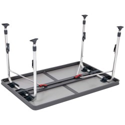 Table Rectangulaire Gris Alu Crespo – Pratique et Durable pour Camping