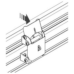 Support de store pour tente Cumaru 135 – Fixation rail T robuste et rapide