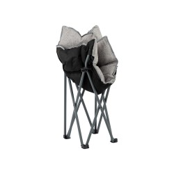 Chaise pliable Montpellier grise – Confort, élégance et portabilité