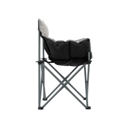 Chaise pliable Montpellier grise – Confort, élégance et portabilité