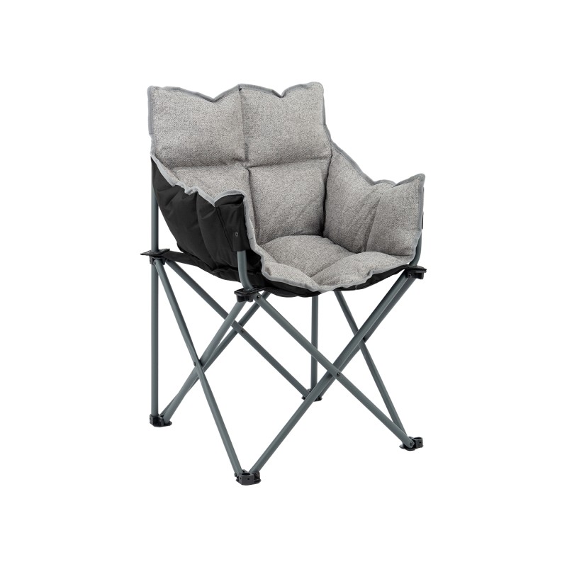 Chaise pliable Montpellier grise – Confort, élégance et portabilité