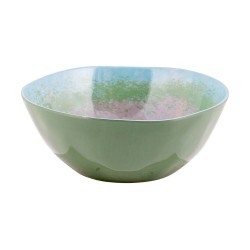 Vaisselle Halo - Mélamine bleu/vert - 12 pièces | Bo-Camp - résistante & design