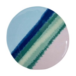 Vaisselle Halo - Mélamine bleu/vert - 12 pièces | Bo-Camp - résistante & design
