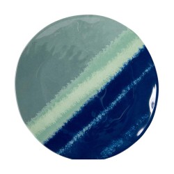 Vaisselle Halo - Mélamine bleu/vert - 12 pièces | Bo-Camp - résistante & design