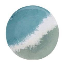 Vaisselle Halo - Mélamine bleu/vert - 12 pièces | Bo-Camp - résistante & design