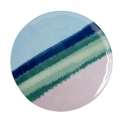 Vaisselle Halo - Mélamine bleu/vert - 12 pièces | Bo-Camp - résistante & design