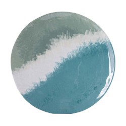 Vaisselle Halo - Mélamine bleu/vert - 12 pièces | Bo-Camp - résistante & design