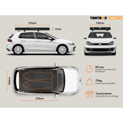 Tente de Toit TentBox Cargo 2.0 – robuste, rapide et ultra-fonctionnelle