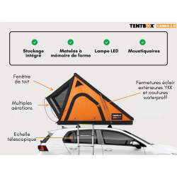 Tente de Toit TentBox Cargo 2.0 – robuste, rapide et ultra-fonctionnelle