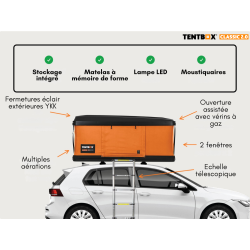 Tente de Toit Tentbox Classic 2.0 – Confort, rapidité et robustesse pour vos aventures