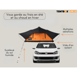 Tente de Toit TentBox Lite 2.0 – compacte, légère et facile à installer