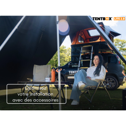 Tente de Toit TentBox Lite 2.0 – compacte, légère et facile à installer