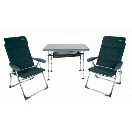 Kit plein air compact Air Elite 3 pièces - Chaises, table, housse - Confort et praticité